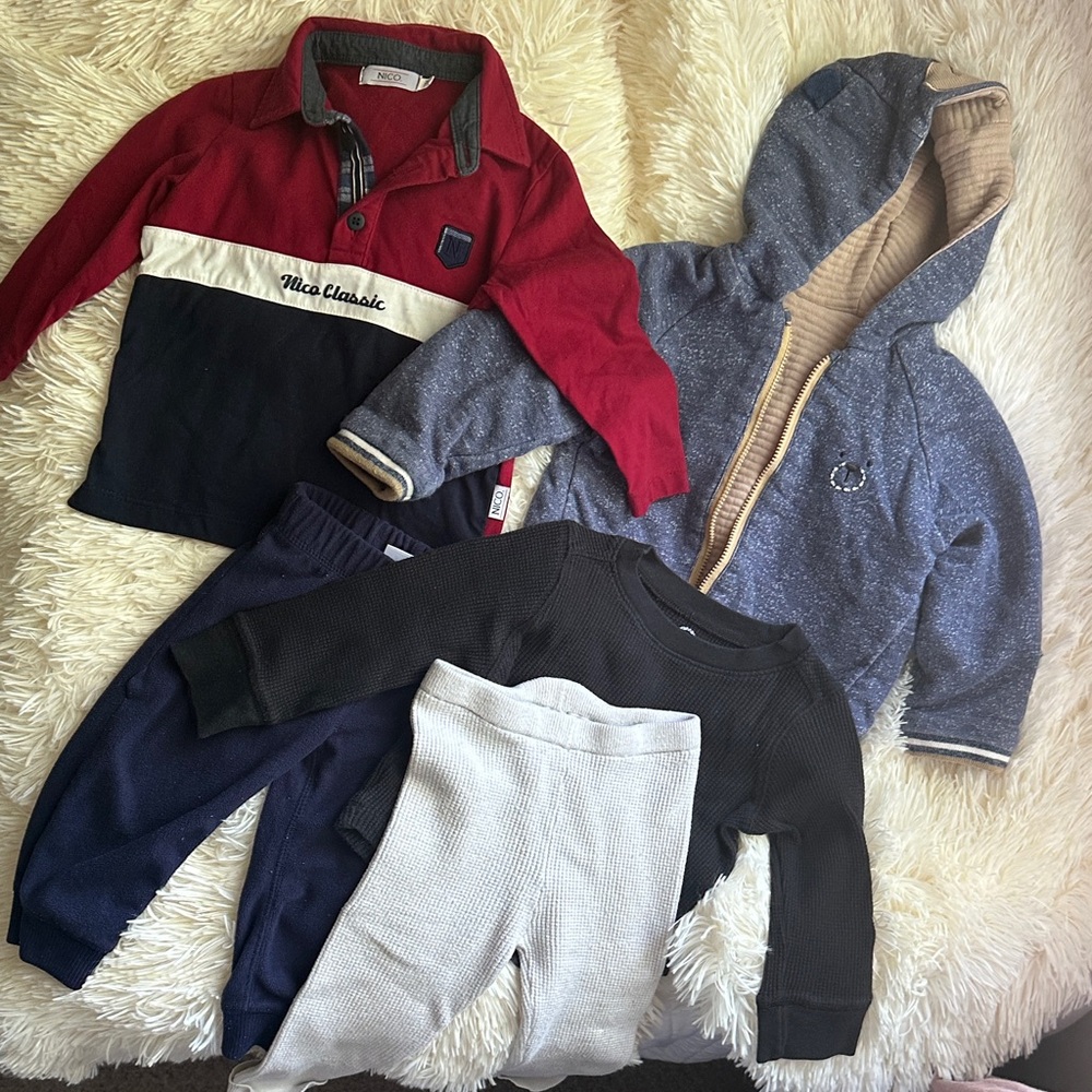 Bundle of 5 size 12 months baby boy cloths